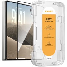 Защитное стекло ENKAY Easy Install Full Glue для iPhone Duo - Black: фото 1 из 7