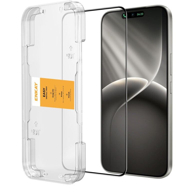 Защитное стекло ENKAY Easy Install Full Glue для TECNO Camon 50 - Black (386340B) Защитное стекло ENKAY Easy Install Full Glue для TECNO Camon 50 - Black: фото 1 из 7