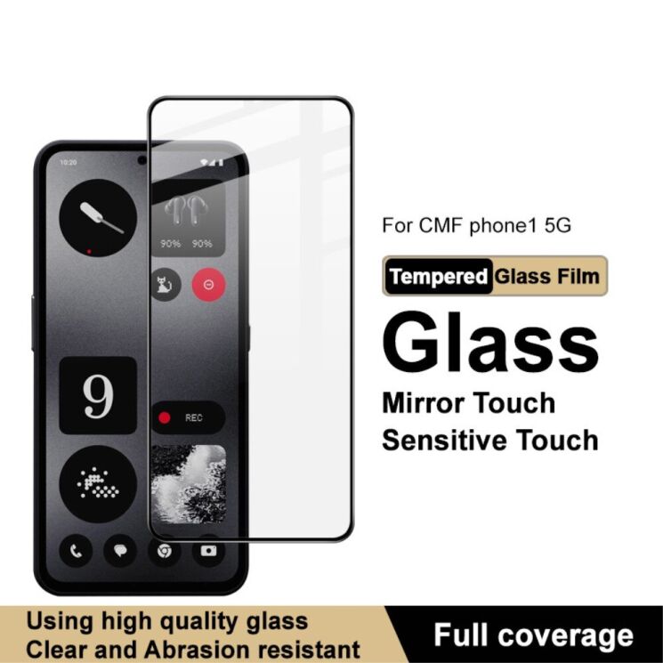 Защитное стекло IMAK 5D Pro+ Full Glue для Nothing CMF Phone 1 - Black: фото 4 из 10