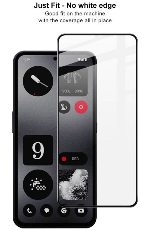 Защитное стекло IMAK 5D Pro+ Full Glue для Nothing CMF Phone 1 - Black: фото 8 из 10