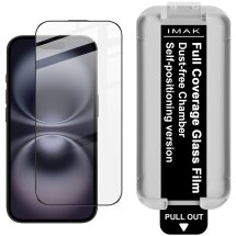 Захисне скло IMAK Easy Install Full GLue для iPhone 16 - Black: фото 1 з 12