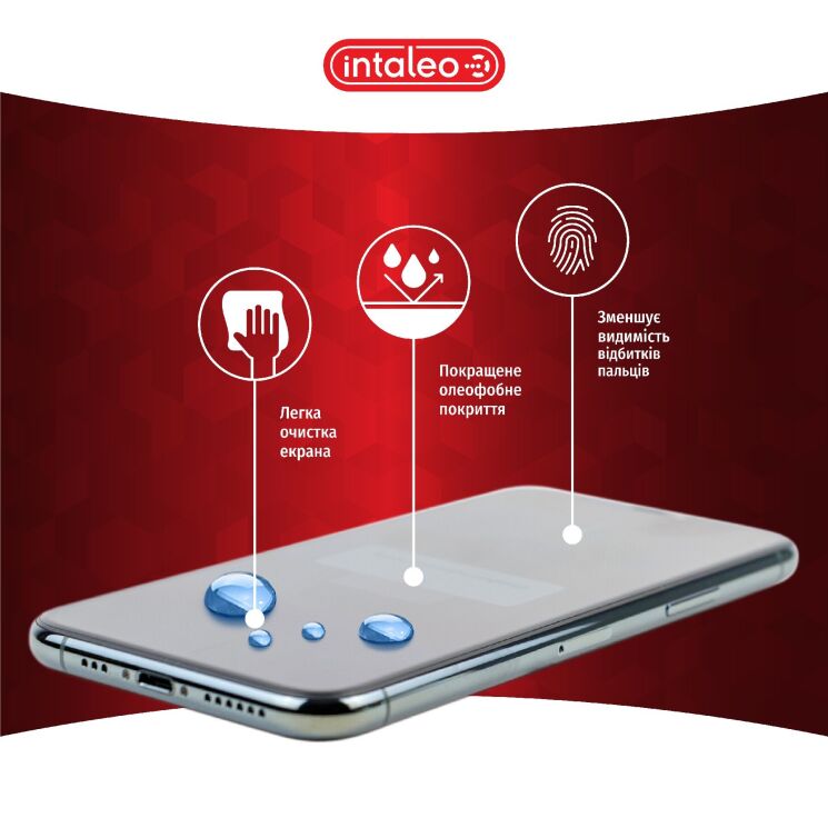 Захисне скло Intaleo Full Glue для Apple iPhone 14 - Black: фото 7 з 9