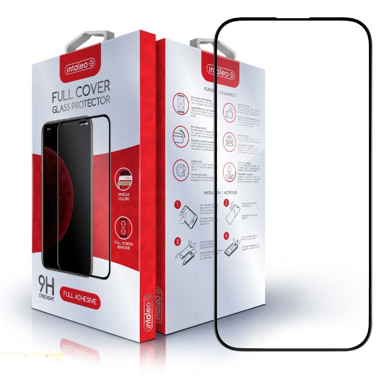 Захисне скло Intaleo Full Glue для Apple iPhone 14 - Black: фото 1 з 9
