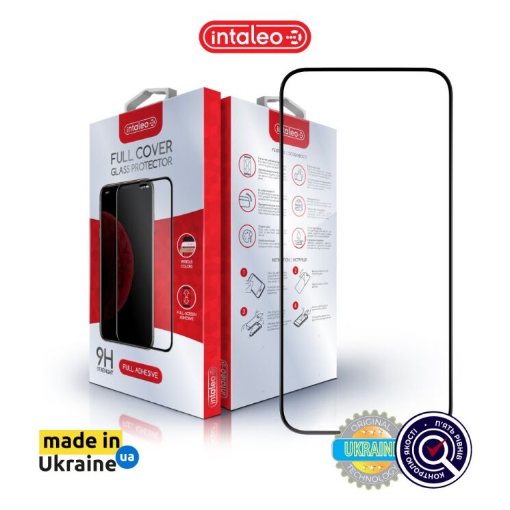 Защитное стекло Intaleo Full Glue для Apple iPhone 15 Pro Max - Black: фото 3 из 9