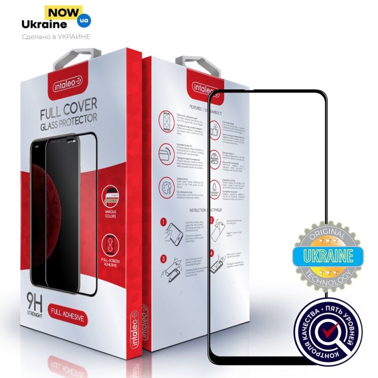 Защитное стекло Intaleo Full Glue для Xiaomi Mi 10T Lite - Black: фото 1 из 7