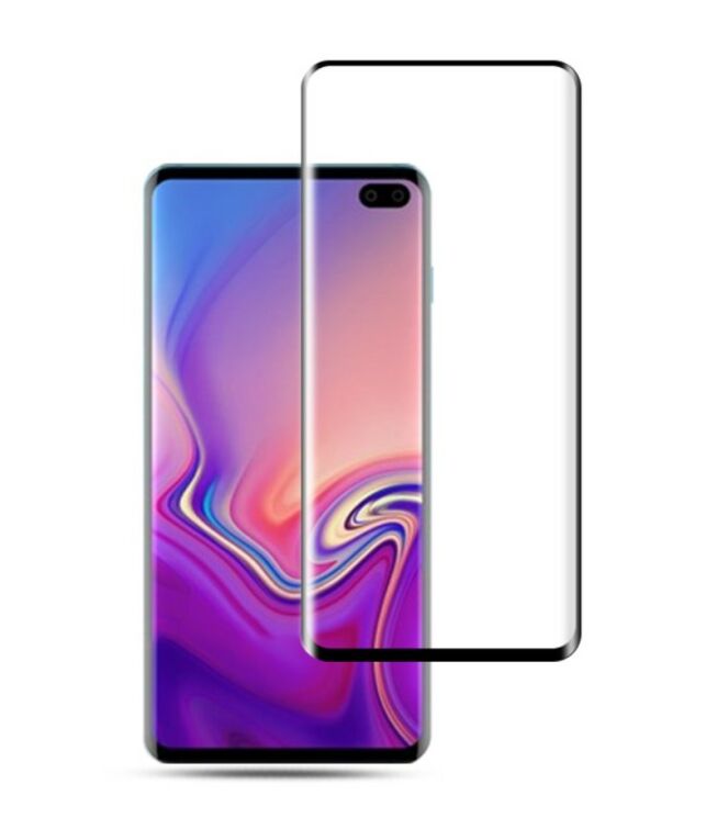 Защитное стекло MOCOLO 3D Curved Full Size для Samsung Galaxy S10 - Black: фото 1 из 12