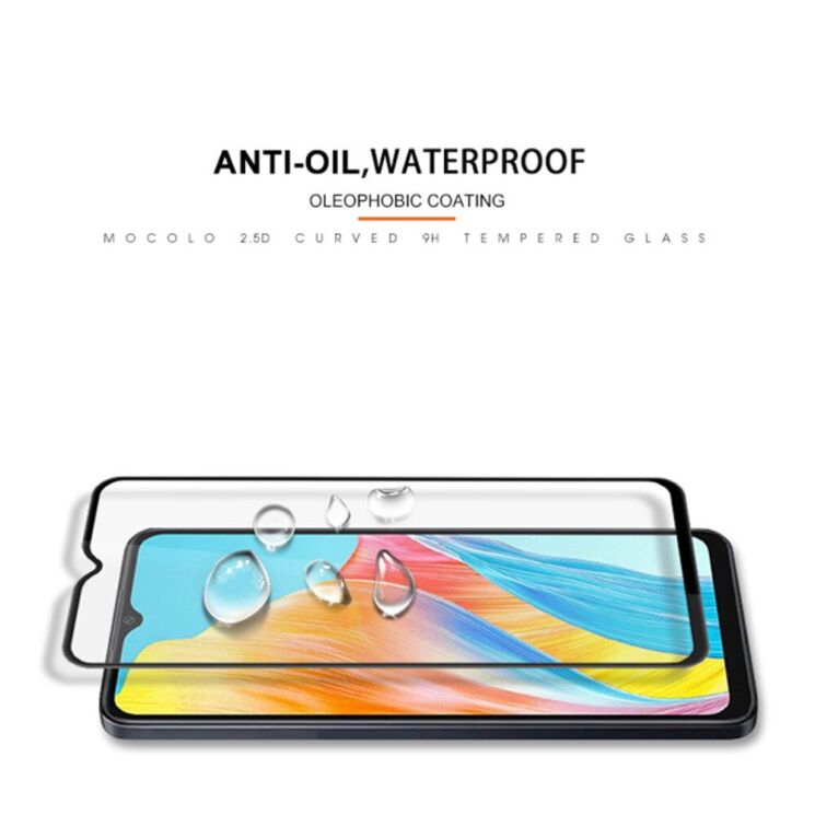 Защитное стекло MOCOLO Full Glue Cover для OPPO A38 / A18 - Black: фото 3 из 7