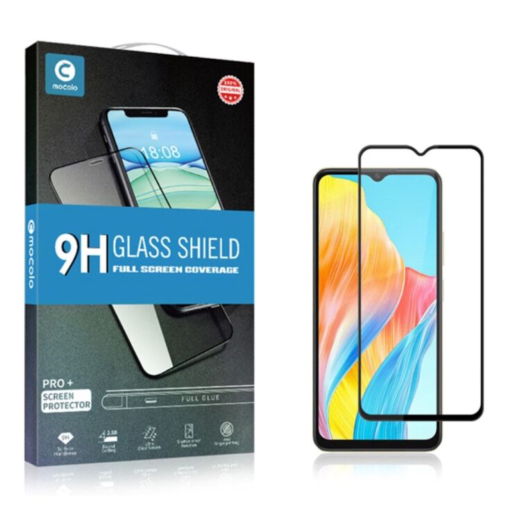 Защитное стекло MOCOLO Full Glue Cover для OPPO A38 / A18 - Black: фото 7 из 7