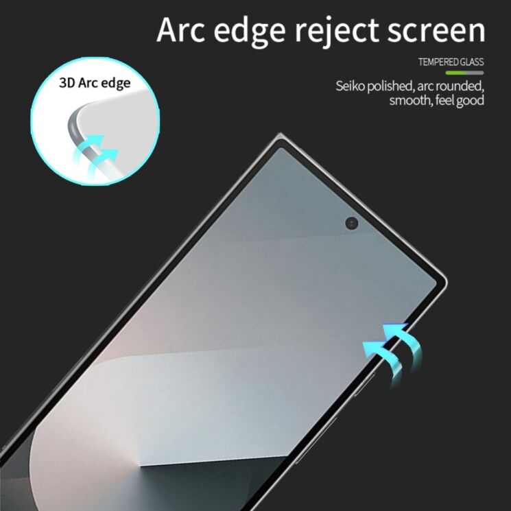 Защитное стекло MOFI Full Glue Protect для Samsung Galaxy Fold 6 - Black: фото 8 из 15
