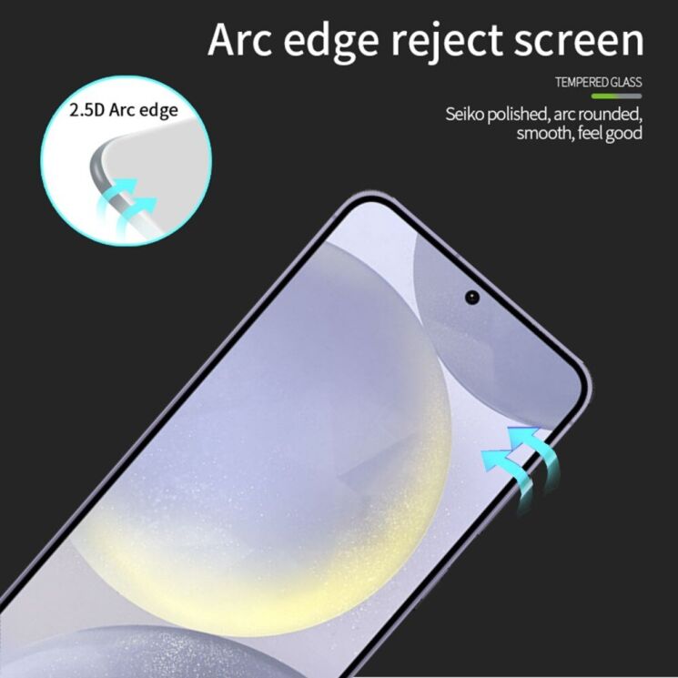 Защитное стекло MOFI Full Glue Protect для Samsung Galaxy S25 (S931) - Black: фото 6 из 10