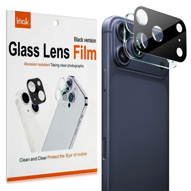Захисне скло на камеру IMAK Black Glass Lens для iPhone 18 Pro - Black (423678B) Захисне скло на камеру IMAK Black Glass Lens для iPhone 18 Pro - Black: фото 2 з 7