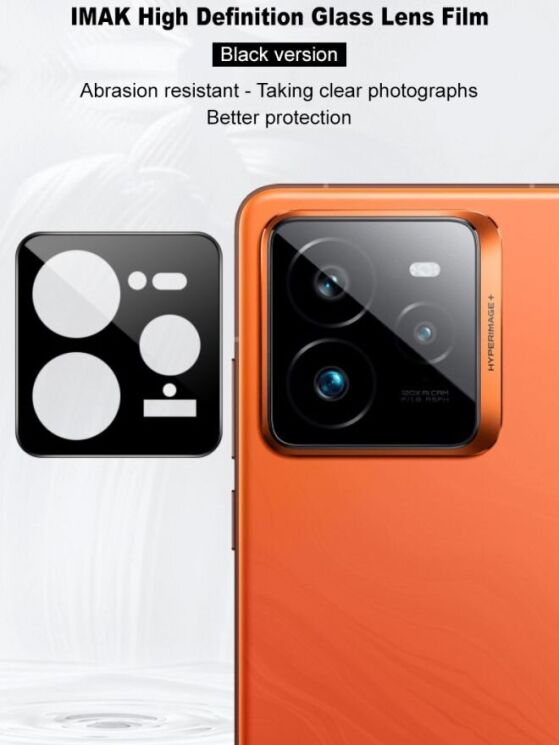 Защитное стекло на камеру IMAK Black Glass Lens для Realme GT 7 Pro - Black: фото 7 из 9