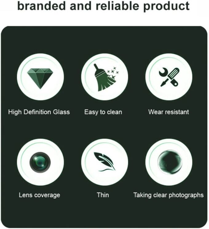 Защитное стекло на камеру IMAK Black Glass Lens для Realme GT 7 Pro - Black: фото 6 из 9