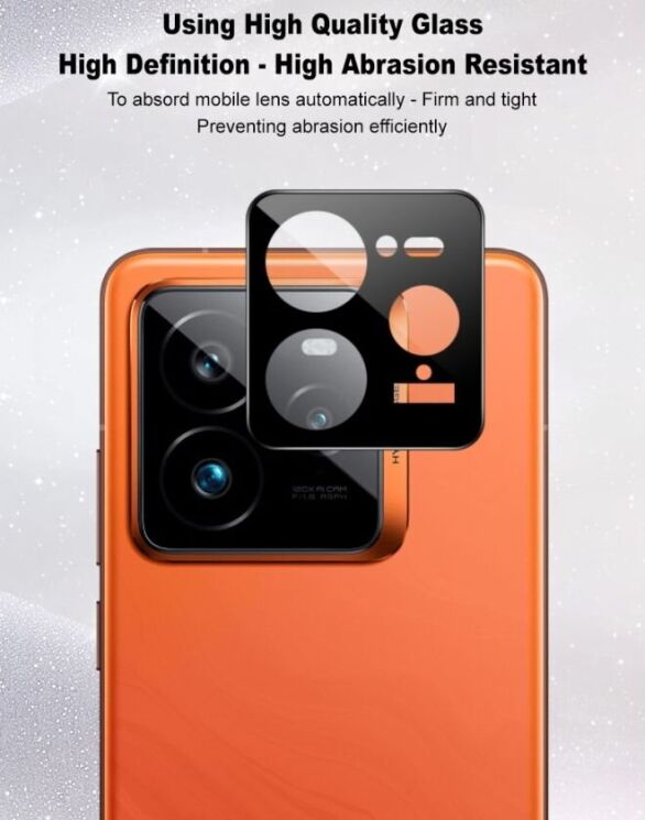 Защитное стекло на камеру IMAK Black Glass Lens для Realme GT 7 Pro - Black: фото 8 из 9