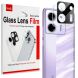 Защитное стекло на камеру IMAK Black Glass Lens для Xiaomi Poco M7 Pro - Black (374446B). Фото 7 из 7
