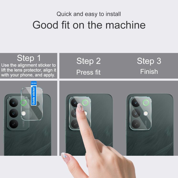 Защитное стекло на камеру IMAK Lens Protector для Realme C85 / C85 Pro: фото 4 из 7