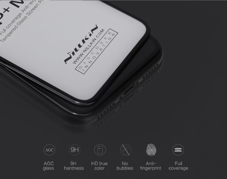 Защитное стекло NILLKIN 3D CP+ для Apple iPhone X / iPhone XS - Black: фото 6 из 13