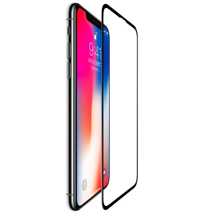 Защитное стекло NILLKIN 3D CP+ для Apple iPhone X / iPhone XS - Black: фото 3 из 13