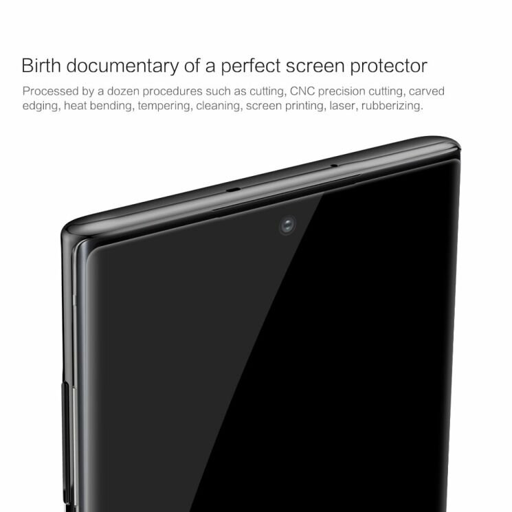 Защитное стекло NILLKIN 3D CP+ MAX для Samsung Galaxy Note 10 (N970) - Black: фото 7 из 15