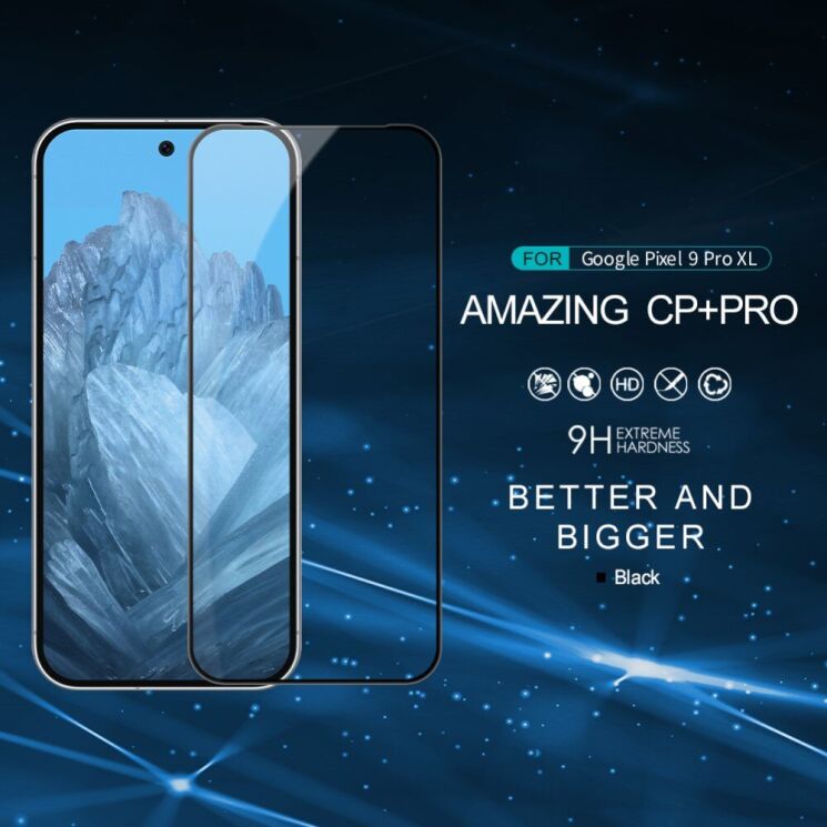 Защитное стекло NILLKIN Amazing CP+ PRO для Google Pixel 9 Pro XL - Black: фото 9 из 19