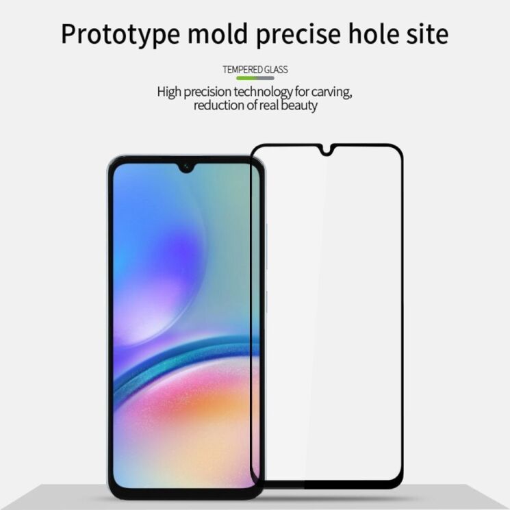 Захисне скло PINWUYO Full Glue Cover для Samsung Galaxy A05 (A055) - Black: фото 6 з 12