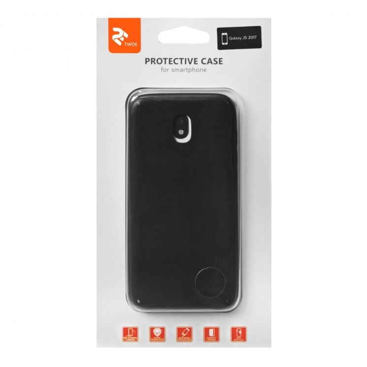 Защитный чехол 2E Leather Case для Samsung Galaxy J5 2017 (J530) - Black: фото 6 из 6