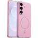 Защитный чехол ABEEL Liquid Silicone Magnetic для Samsung Galaxy S26 (S942) - Pink (407273P). Фото 1 из 7