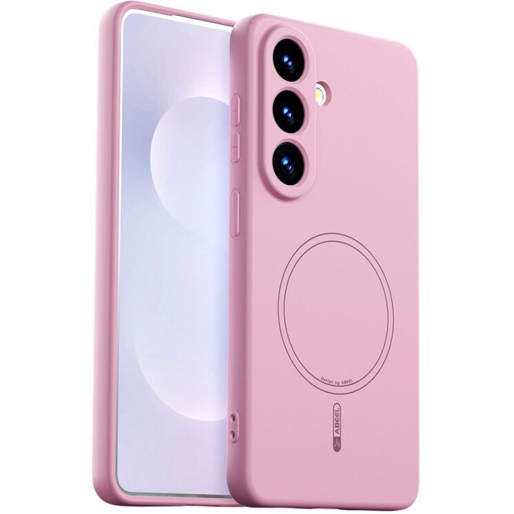 Защитный чехол ABEEL Liquid Silicone Magnetic для Samsung Galaxy S26 (S942) - Pink: фото 1 из 7