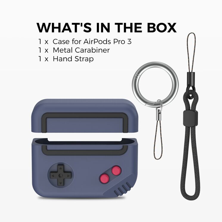 Защитный чехол AHASTYLE Game Console для Apple AirPods Pro 3 - Pink: фото 7 из 7