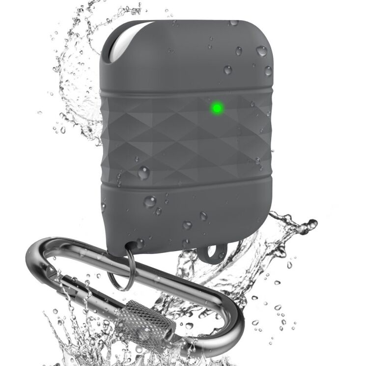 Защитный чехол AHASTYLE Outdoor Case для Apple AirPods 1 / 2 - Grey: фото 1 из 7