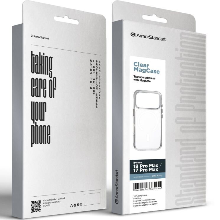 Защитный чехол ArmorStandart Clear MagCase для iPhone 18 Pro Max / 17 Pro Max - Transparent (423918T) Защитный чехол ArmorStandart Clear MagCase для iPhone 18 Pro Max / 17 Pro Max - Transparent: фото 3 из 3