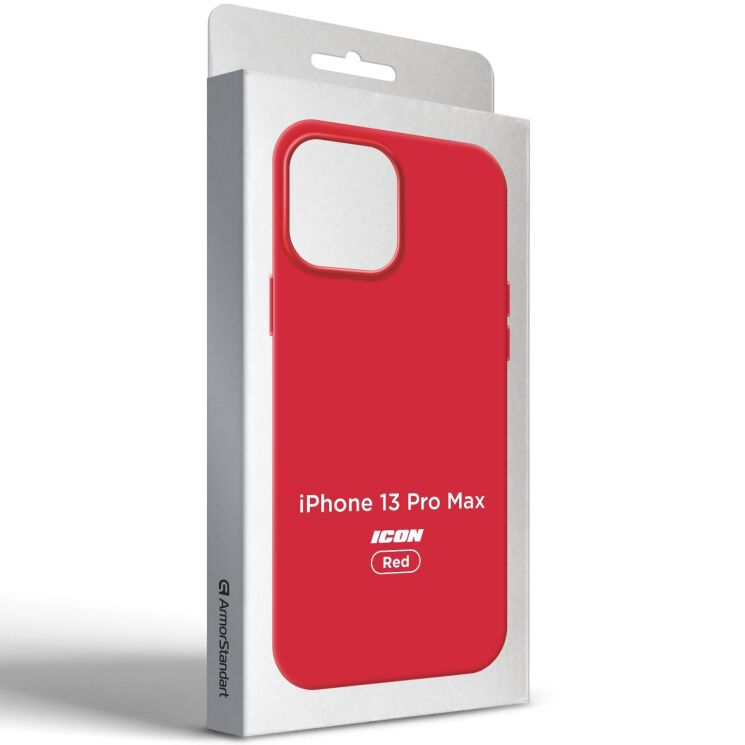 Защитный чехол ArmorStandart ICON Case для Apple iPhone 13 Pro Max - Red: фото 3 из 10