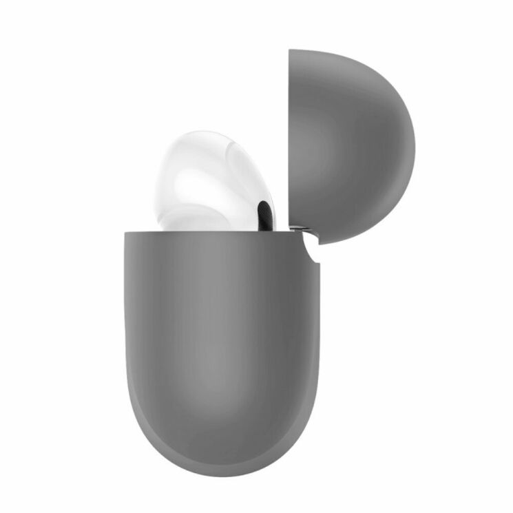 Захисний чохол BASEUS Shell Pattern для Apple AirPods Pro - Grey: фото 4 з 19