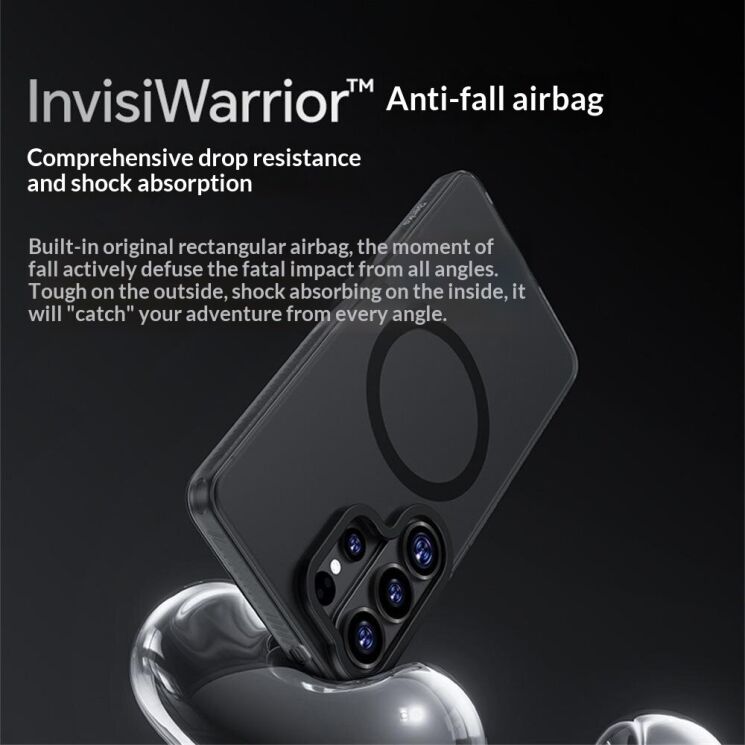 Захисний чохол BENKS Matte Case MagSafe для Samsung Galaxy S26 (S942) - Black: фото 5 з 7