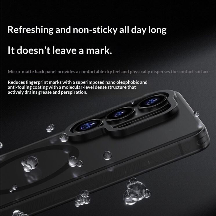 Захисний чохол BENKS Matte Case MagSafe для Samsung Galaxy S26 (S942) - Black: фото 3 з 7