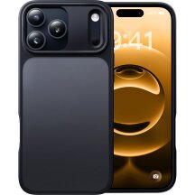 Захисний чохол CASEKOO Matte Case для iPhone 18 Pro Max / 17 Pro Max - Transparent / Black: фото 1 з 9