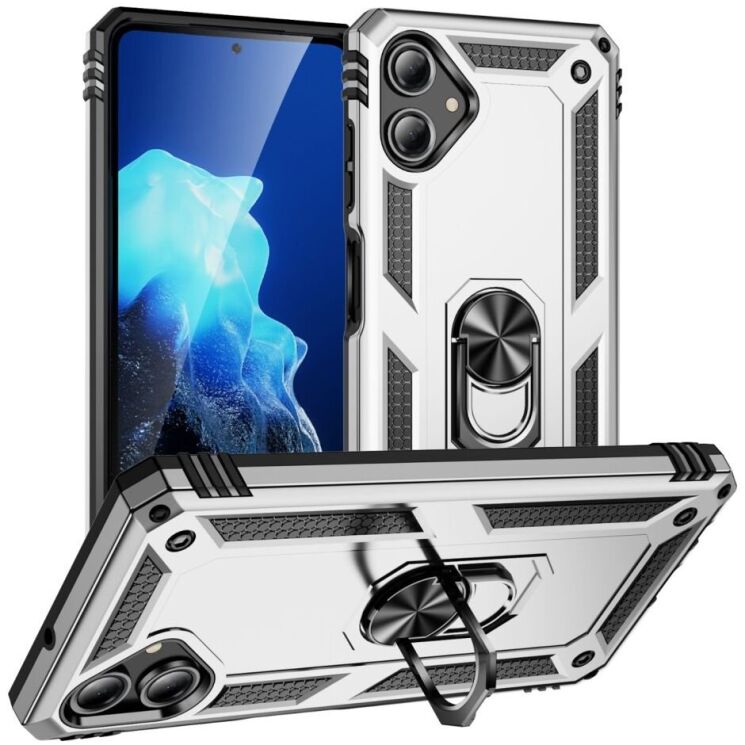 Защитный чехол Deexe Armor Case для Samsung Galaxy A06 (A065) - Silver: фото 1 из 7