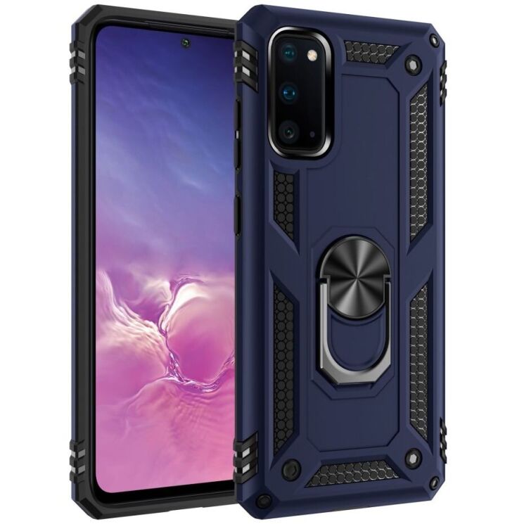 Защитный чехол Deexe Armor Case для Samsung Galaxy S20 (G980) - Blue: фото 1 из 10