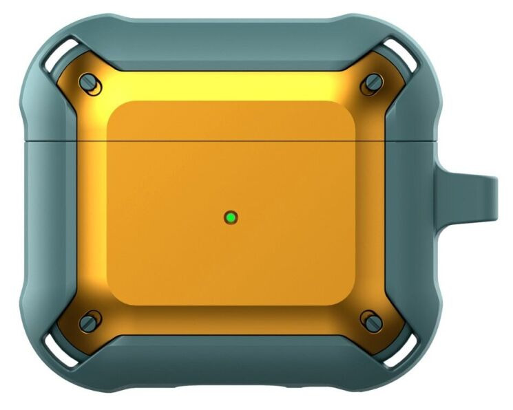 Защитный чехол Deexe Armor Cover для AirPods 3 - Green / Yellow (287213GY) Защитный чехол Deexe Armor Cover для AirPods 3 - Green / Yellow: фото 1 из 7
