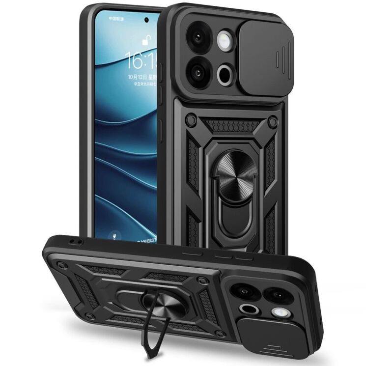 Защитный чехол Deexe Armor Shield для OnePlus 13T - Black: фото 1 из 9
