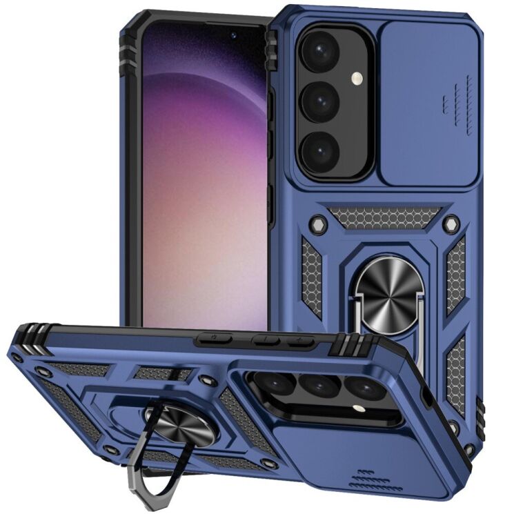 Защитный чехол Deexe Armor Shield для Samsung Galaxy S24 (S921) - Blue: фото 1 из 9