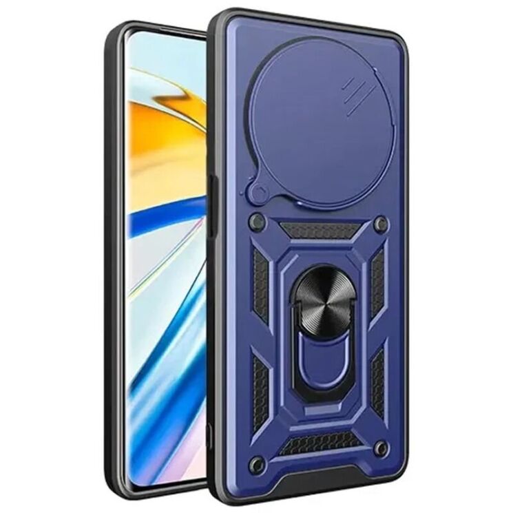 Захисний чохол Deexe Armor Shield для Xiaomi Redmi Note 14 Pro Plus - Blue: фото 3 з 7
