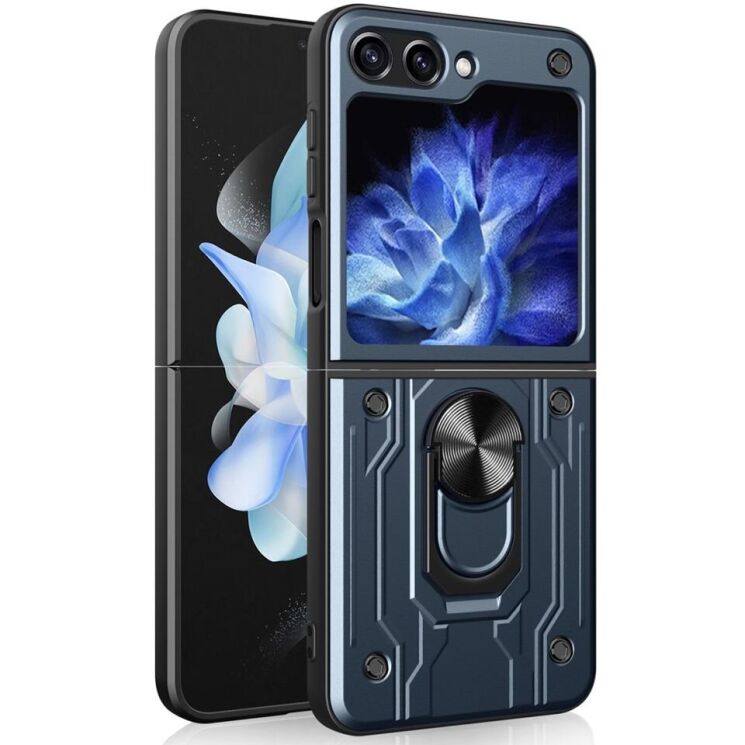 Защитный чехол Deexe Armor Shield (FF) для Samsung Galaxy Flip 5 - Titanium Grey: фото 1 из 7