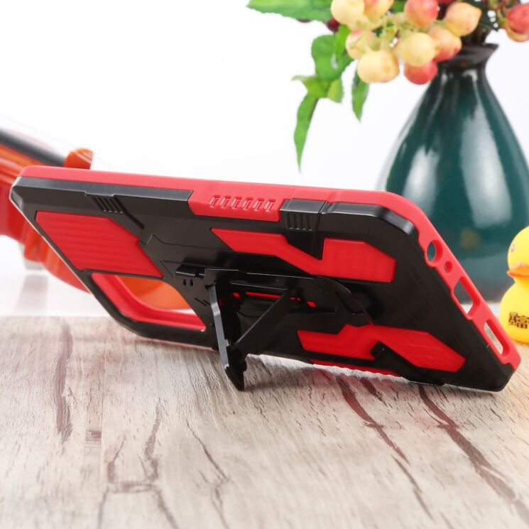 Защитный чехол Deexe Armor Warrior для Infinix Note 10 Pro (X695C) - Red: фото 5 из 5