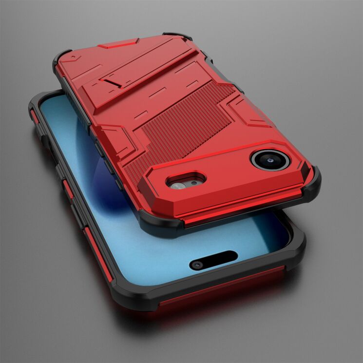 Захисний чохол Deexe Bibercas для Apple iPhone 17 Air - Red: фото 5 з 6