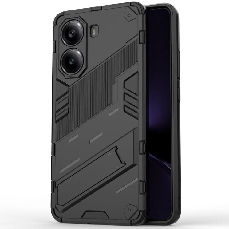 Захисний чохол Deexe Bibercas для Xiaomi Poco X7 Pro - Black: фото 1 з 6