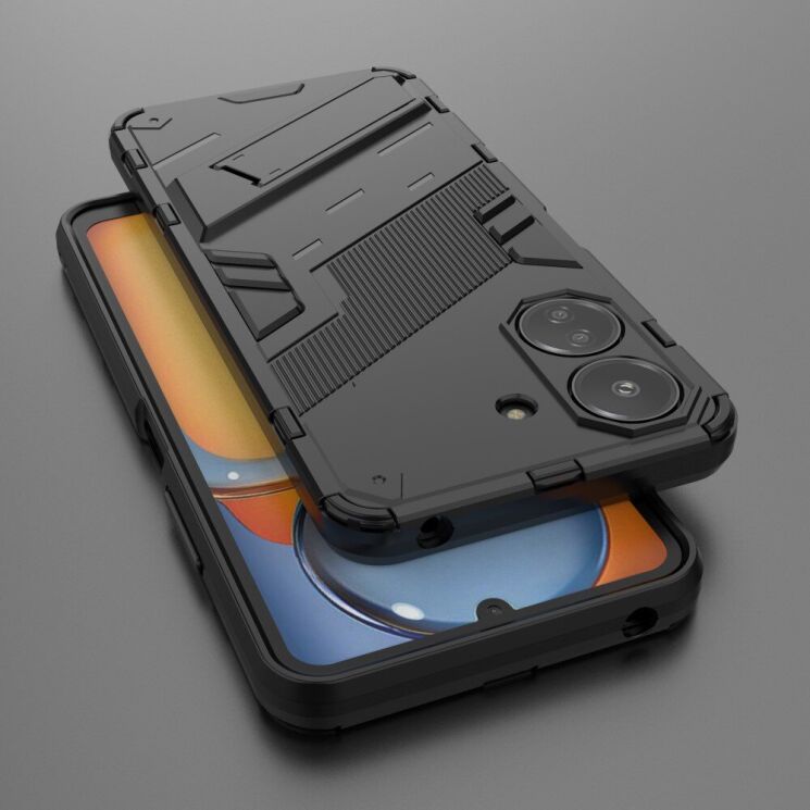 Защитный чехол Deexe Bibercas для Xiaomi Redmi 13C / Poco C65 - Black: фото 4 из 8