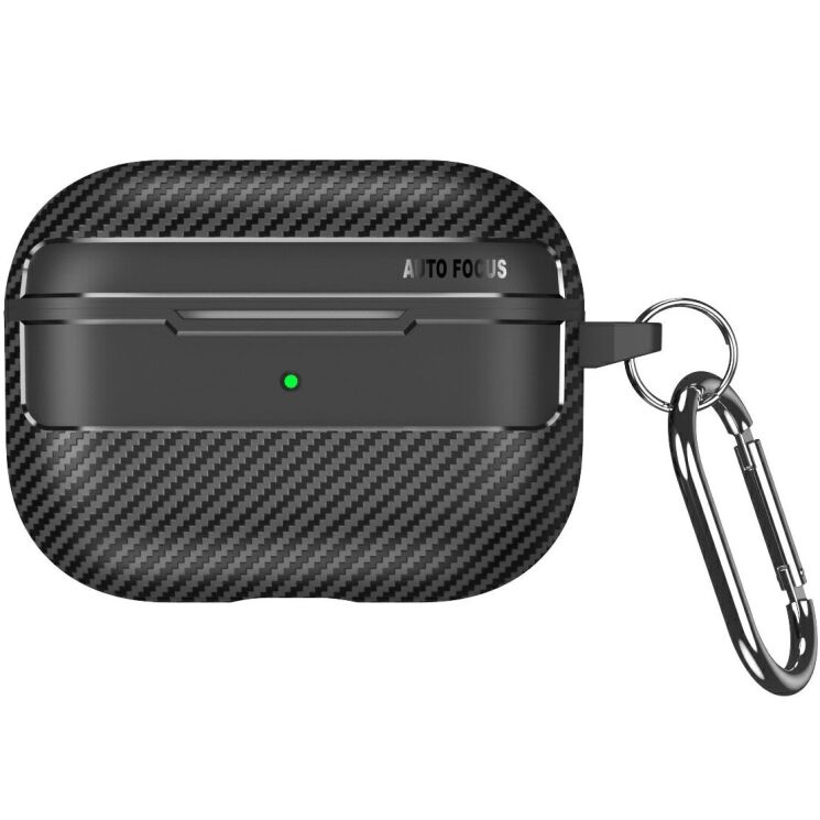 Защитный чехол Deexe Carbon Case для AirPods Pro 3 - Black (390103B) Защитный чехол Deexe Carbon Case для AirPods Pro 3 - Black: фото 2 из 8
