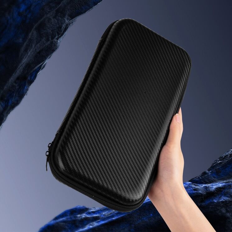 Защитный чехол Deexe Carbon Fiber (FC) для Nintendo Switch 2 - Black: фото 8 из 11