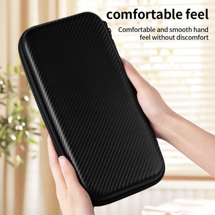 Защитный чехол Deexe Carbon Fiber (FC) для Nintendo Switch 2 - Black: фото 6 из 11